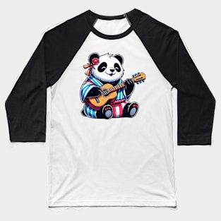 Rock and roll panda Baseball T-Shirt